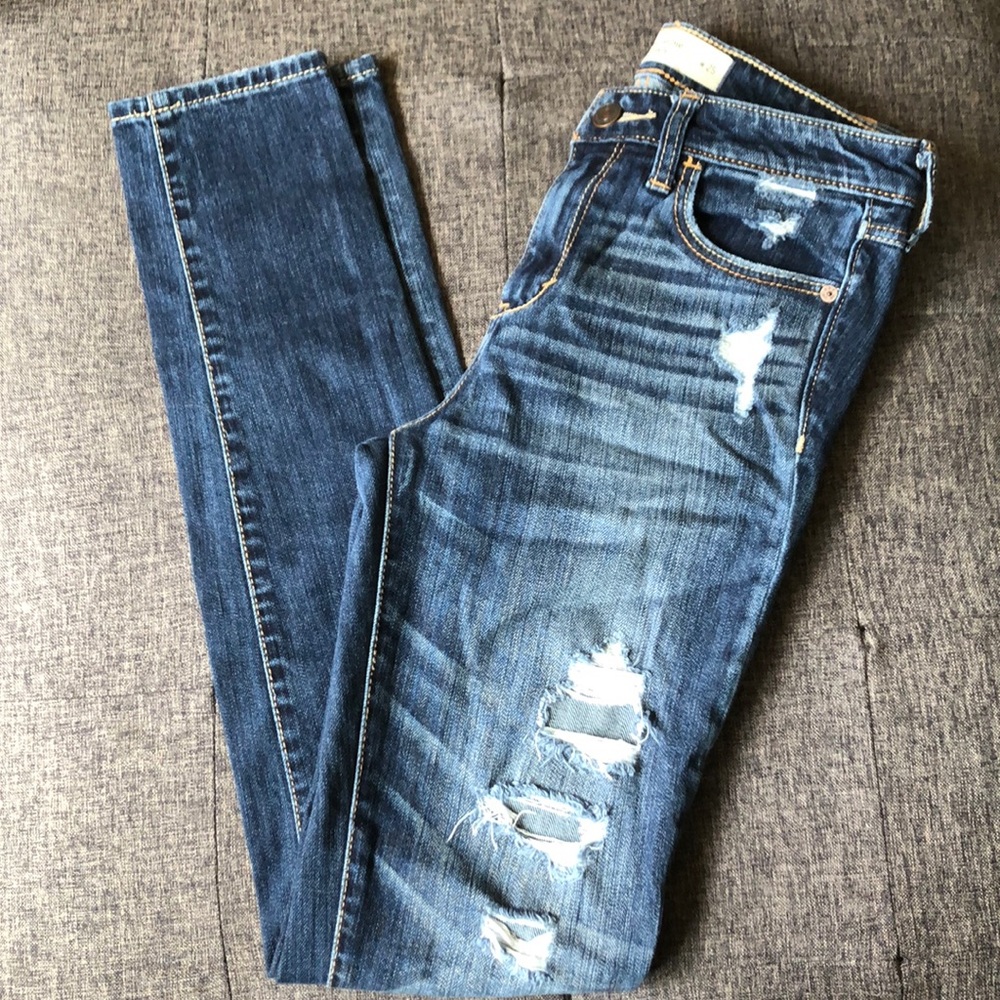 Abercrombie Skinny Distressed Jeans